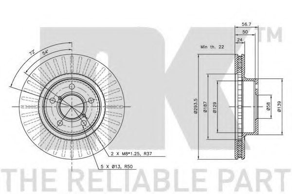 NK 204412 Brake Disc